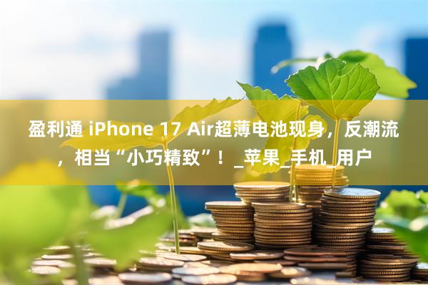 盈利通 iPhone 17 Air超薄电池现身，反潮流，相当“小巧精致”！_苹果_手机_用户
